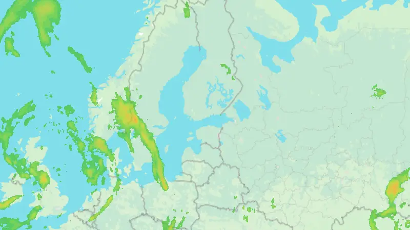Precipitation weather map