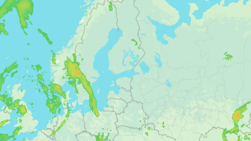 Precipitation weather map
