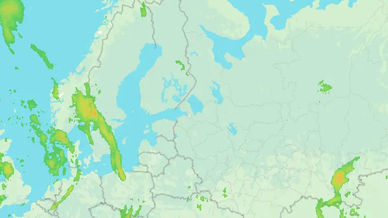 Precipitation weather map