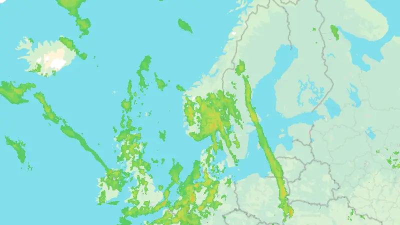 Srážky weather map