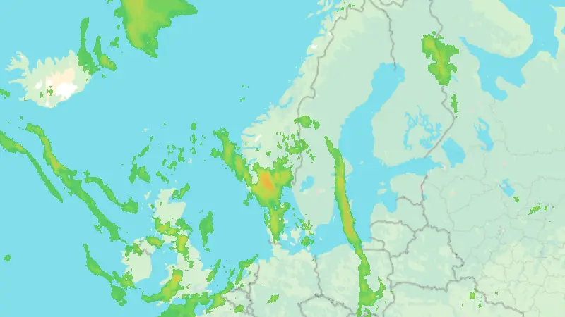 Precipitation weather map