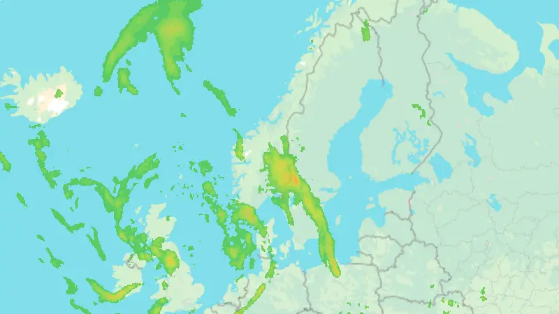 Precipitation weather map