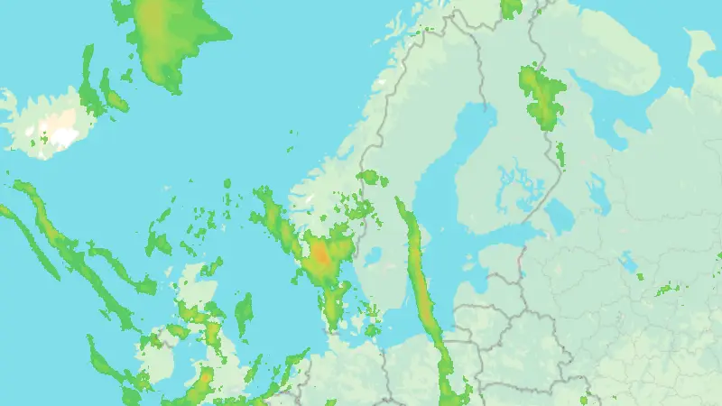Precipitation weather map
