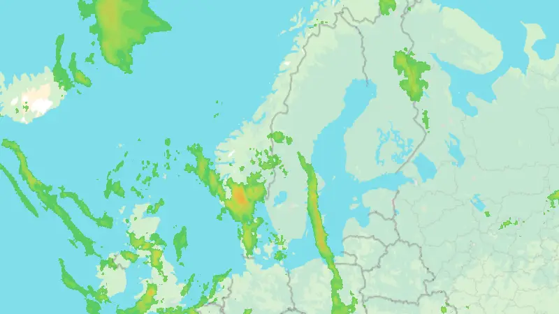 Precipitation weather map