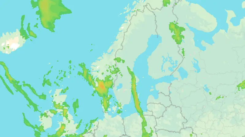 Nederbörd weather map