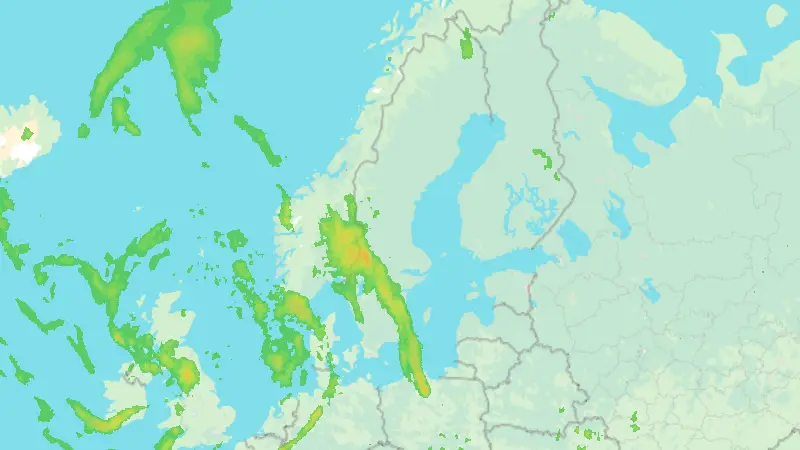 Precipitation weather map