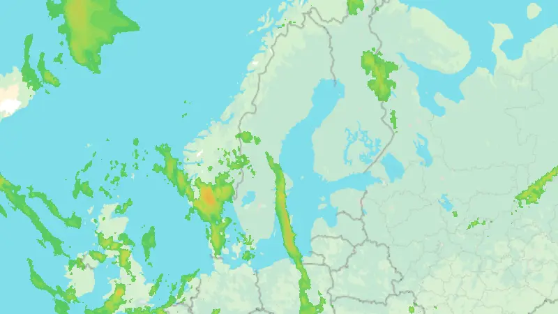 Precipitation weather map