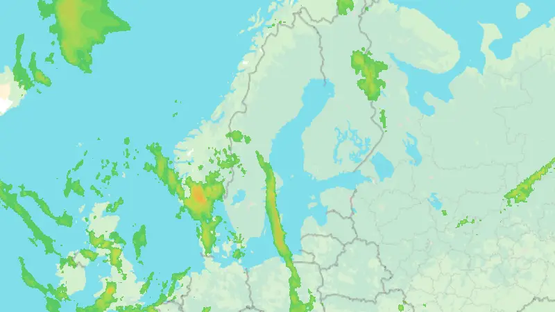 Nederbörd weather map