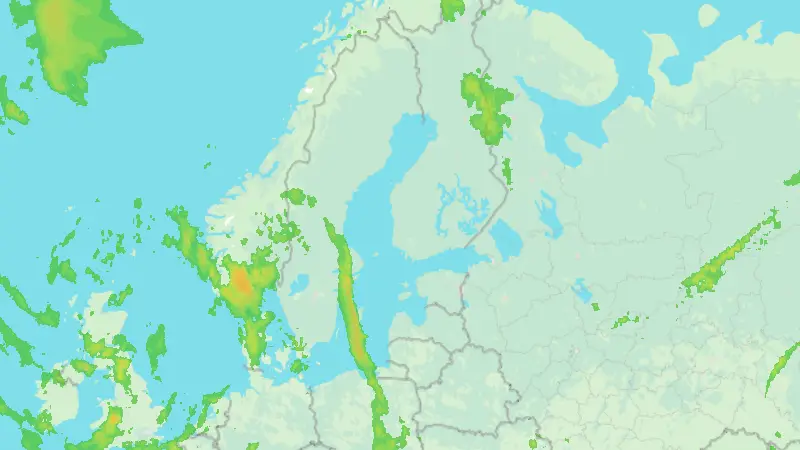 Precipitation weather map