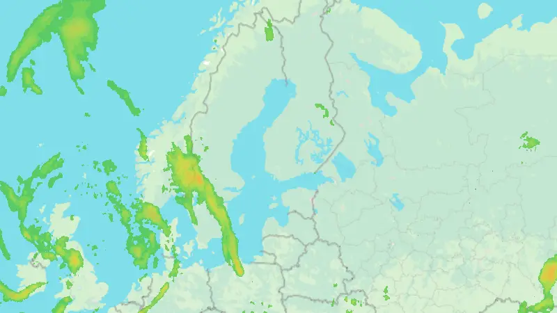 Precipitation weather map
