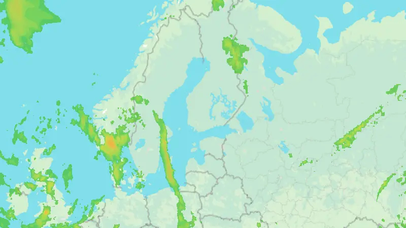 Precipitation weather map