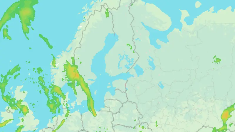 Precipitation weather map
