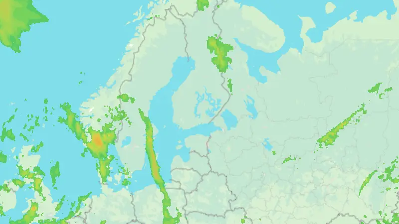 Sademäärä weather map