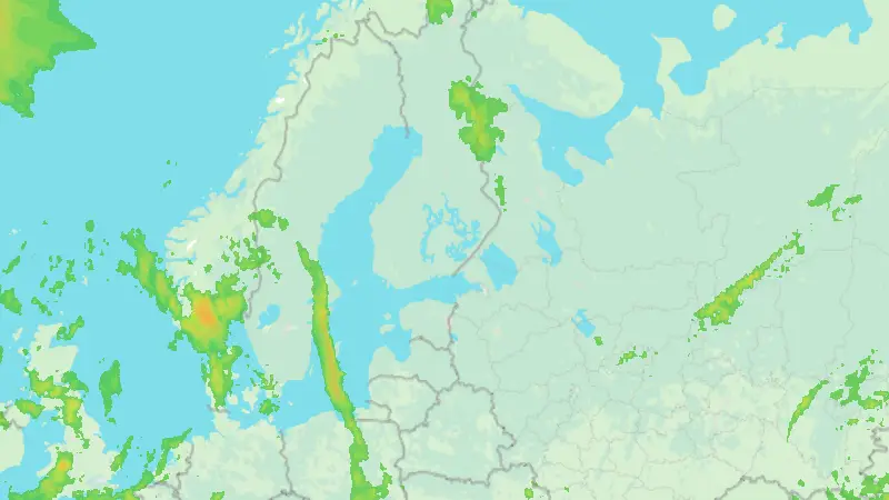 Precipitation weather map