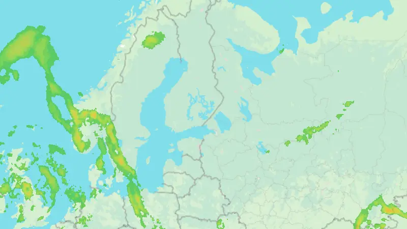 Precipitation weather map