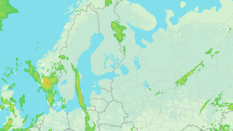 Precipitation weather map