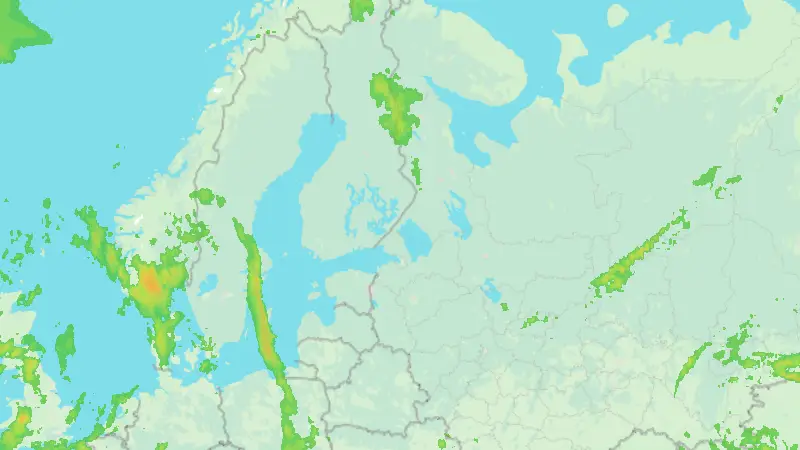 Precipitation weather map