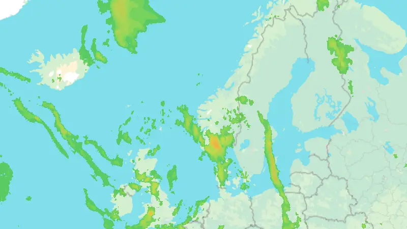 Precipitation weather map