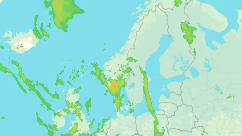 Precipitation weather map