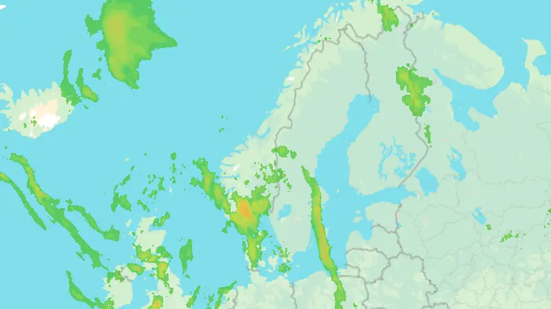 Precipitation weather map