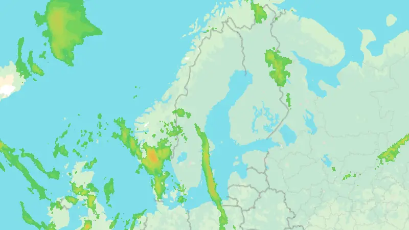 Nederbörd weather map