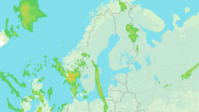 Precipitation weather map