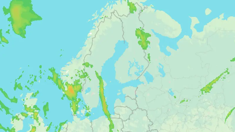 Precipitation weather map