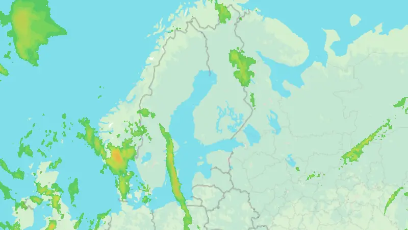 Precipitation weather map