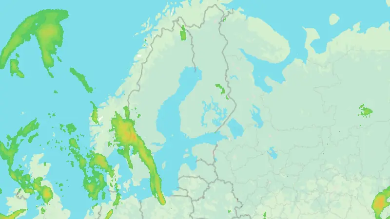 Sademäärä weather map