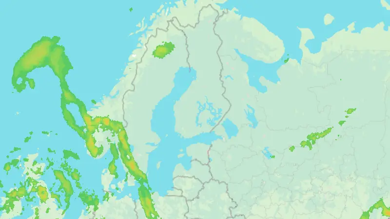 Precipitation weather map