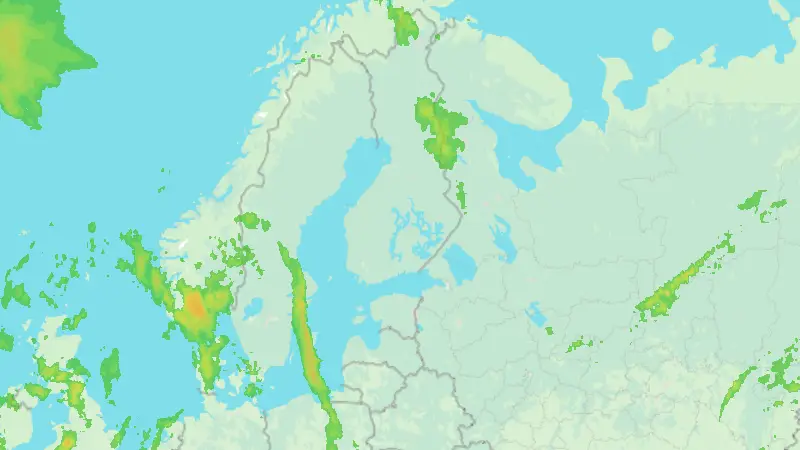 Precipitation weather map
