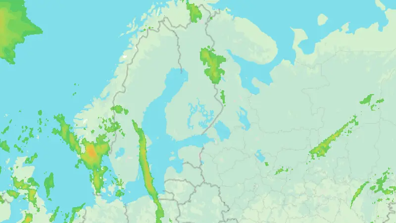 Precipitation weather map