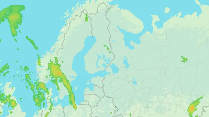 Precipitation weather map