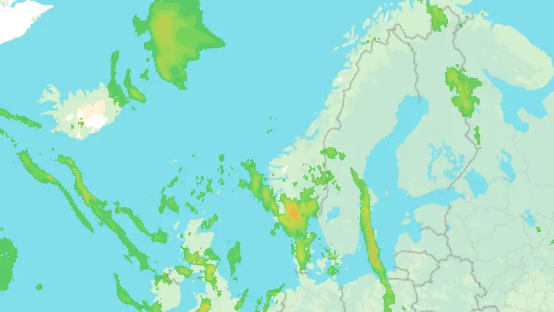 Precipitation weather map