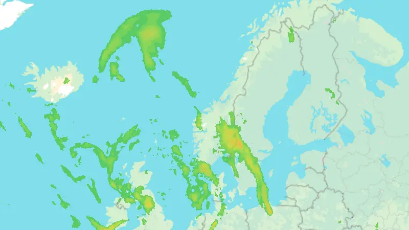Precipitation weather map