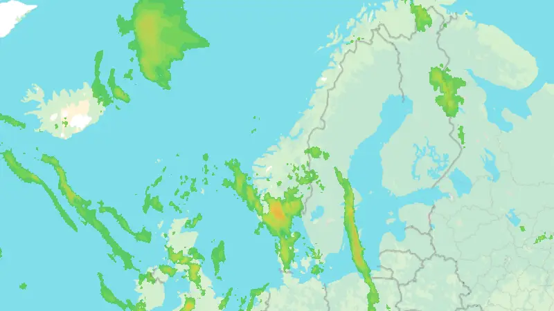 Precipitation weather map