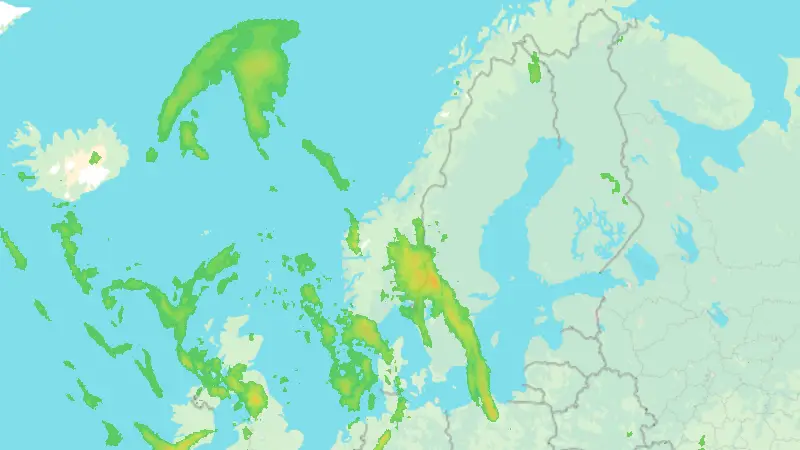 Precipitation weather map