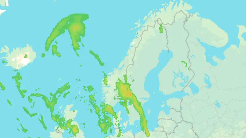 Precipitation weather map