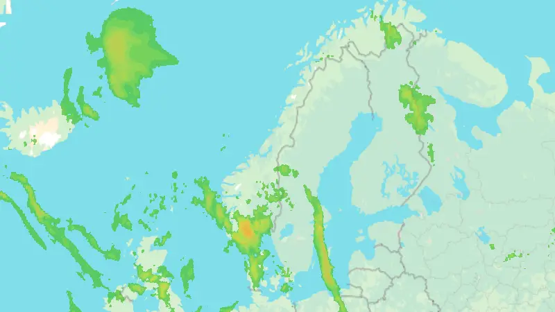 Precipitation weather map