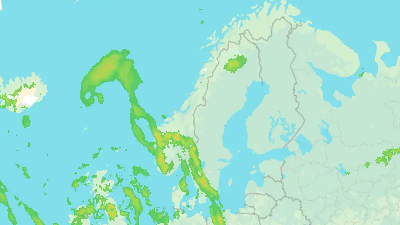 Precipitation weather map
