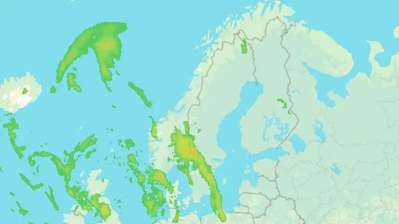 Precipitation weather map