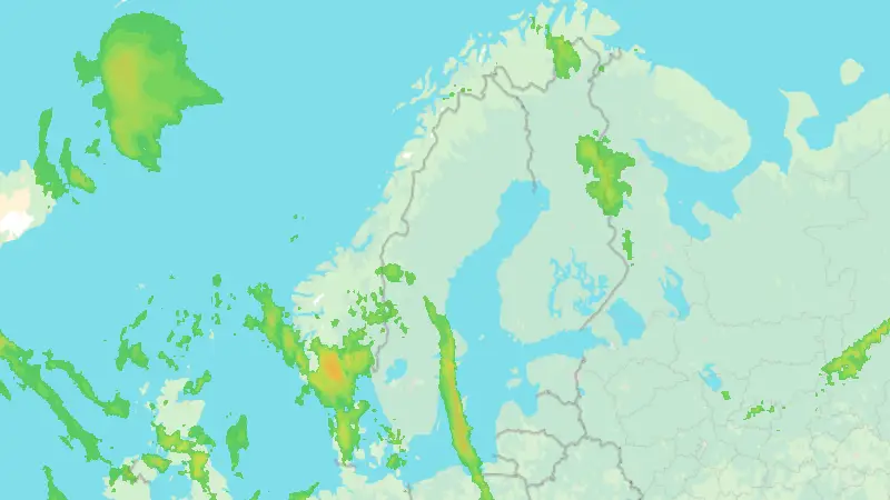 Precipitation weather map