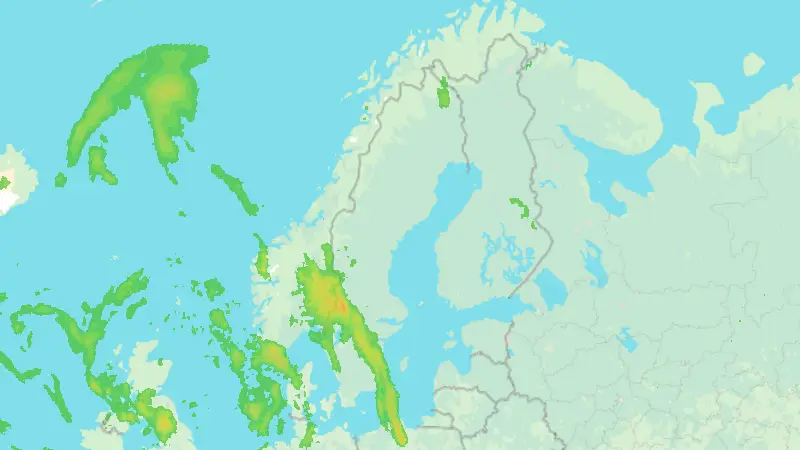 Precipitation weather map