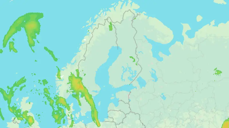Precipitation weather map