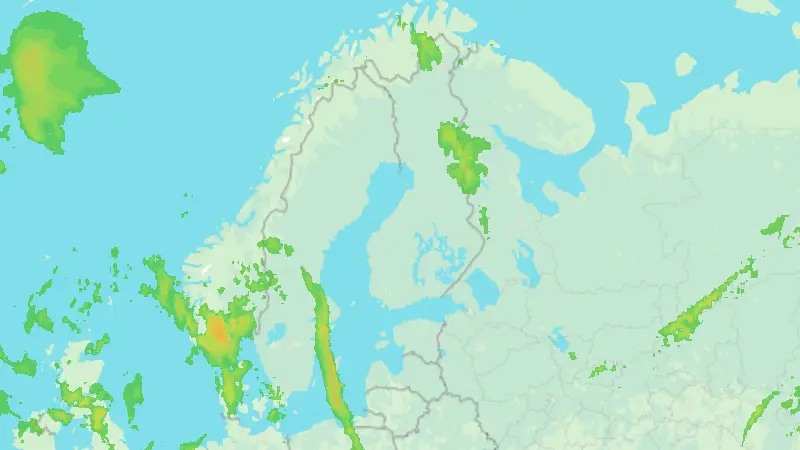 Sademäärä weather map