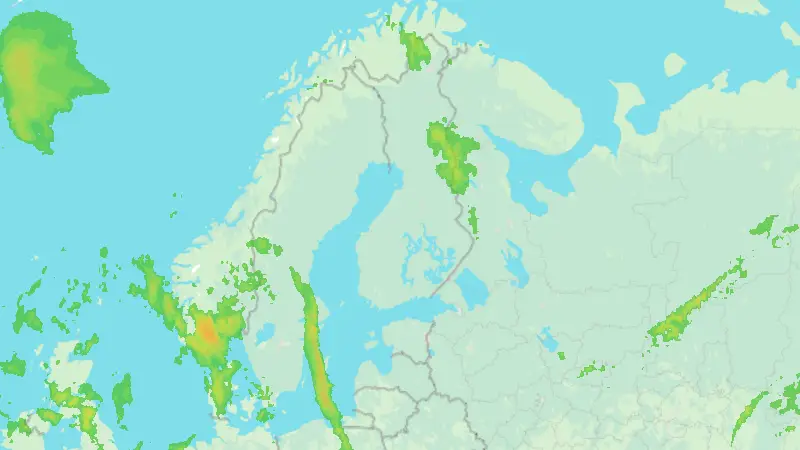 Sademäärä weather map