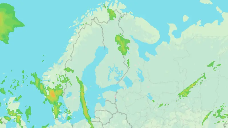 Sademäärä weather map