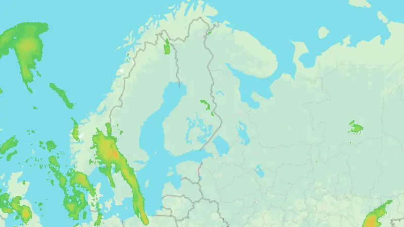 Precipitation weather map