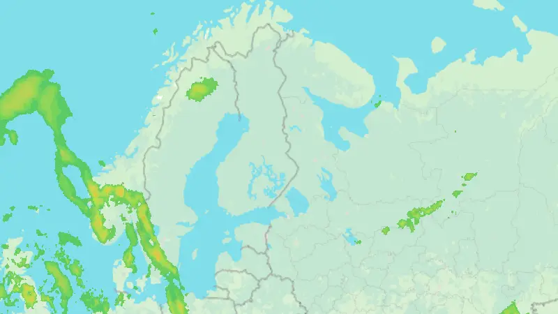 Precipitation weather map