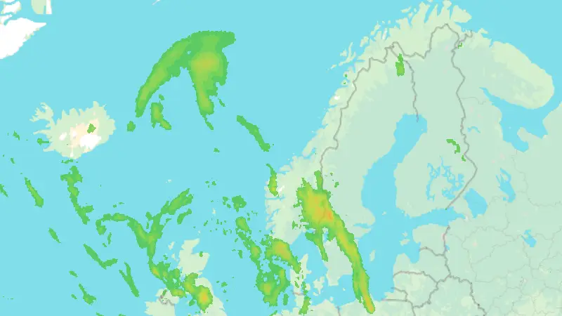 Precipitation weather map